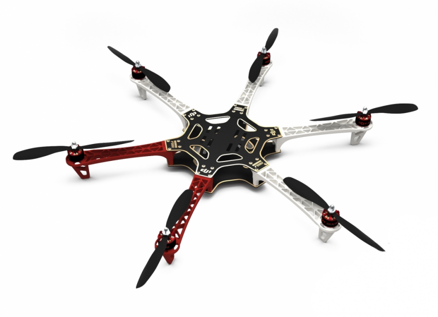 Drones Kit Hexacoptero DJI F550 ARF Original Marco Motores ESC Helices